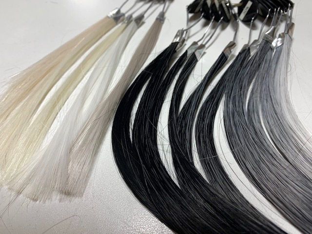 白髪の色サンプル 人工毛
